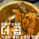 비제이먹방 | 왕십리 맛집 추천[더곱] 불닭볶음면+대창,가성비좋은 소곱창집 또간 후기