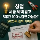 개강확정[ 03/27 ] 네이버쇼핑몰 스마트스토어 판매자 | 창업 세금 혜택 받고 5년간 100% 감면 가능할까? 2025년 완벽 가이드