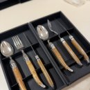 부부마켓 | 장네론 라귀올 커트러리 세트 마켓컬리 구매 후기 | 마블브라운·포크·나이프·신혼부부선물·양식기...