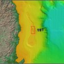 왕돌초의 해저지형 이미지