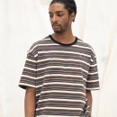 T=광고 | [#광고] KP LOGO STRIPE SHORT-SLEEVED T-SHIRT - BROWN 체험 후기