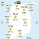 🍁11월 11일 수요일 간추린 뉴스와 날씨🍁 이미지