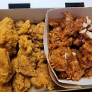 장모님통닭창원대점 | 자담치킨 창원 상남점 순살치킨 후라이드 양념 반반 자 담백한 치킨을 먹어볼까?