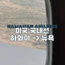 J-050 | 호놀룰루 - 뉴욕 JFK 하와이안항공 HA050 기내식 엑스트라 컴포트 좌석