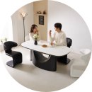 시선을 사로잡는 라운드 디자인으로 공간을 핫...카펜터홈 디바인 포세린세라믹 식탁 4인용식탁 6인용...