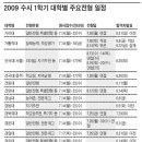 2009 수시 1학기 지원전략 및 원서접수시 유의사항 (조선일보) 이미지