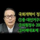 국회개혁이 정치개혁 ①중·대선거구제 전환 /박찬종 이미지