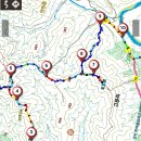 한북 보개 토토단맥 남봉고개~수리봉~ 가마봉~오봉산~성산~보개지맥 분기점~토토봉~재인폭포 이미지