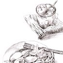 어반드로잉 | 어반스케치 펜 드로잉 후 수채화 채색하기