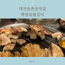 대전백양 | 대전송촌동 백양숯불갈비 / 송촌동먹자골목 가성비맛집 내돈내산후기