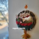 크리스마스 위빙 리스 이미지