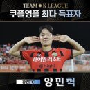 강원FC 양민혁, 토트넘 상대 팀K리그 ‘쿠플영플’ 발탁 이미지