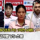 6세트 하나카드(김가영) vs 블루원리조트(스롱) PBA 플레이오프 이미지