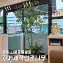인테리어조화나무, 실내조경 자체제작 인조나무 화단! 충북 나봄동물병원 입구