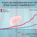 B, C형 간염 환자의 간 암 위험 감소와 저 선량 아스피린 복용 이미지