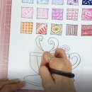 패턴힐링아트 젠탱글 이미지