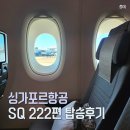 222 | [호주-싱가포르행 항공편] 싱가포르 항공 SQ222 탑승&amp;기내식 솔직후기 (에어버스 A380-800 대형기종)