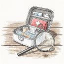 연필스케치(야간) 이미지