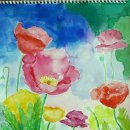 수채화 그리기 이미지