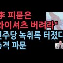 "李 피묻은 와이셔츠 버려라" 민주당 녹취록 터졌다. 이미지