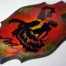 헤리티지공예 데쿠파주 냅킨아트책에 실릴 액체유리 마감제로 마감한 작품 이미지