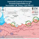 러시아 공세 캠페인 평가, 2024년 11월 18일(우크라이나 전황 이미지