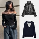 슈즈 콜 | 자라 ZARA 2026 봄 신상 위시리스트 (페이크 레더 점퍼, 울 콤비 스웨터, 콤비 오프숄더, 플랫슈즈)