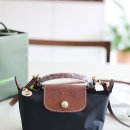 롱샴 르 플리아쥬 미니 오리지널 핸들 파우치 블랙 미니백, 20살 딸내미 선물 구입 후기
