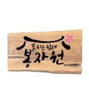 봉자원 | 꽃피는쉼터 봉자원 나무간판 제작 후기, 레이저 각인으로 디테일까지 살린 원목간판