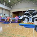 우주체육관 | 광주 병설유치원 체육관 에어바운스 행사 🚀 로켓바운스 + 우주선 슬라이드 대여 후기 | 예스바운스