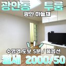 수영역 역세권 광안동 투룸 월세, 직접 다녀온 광안 하늘채 솔직 임장 후기