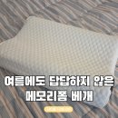 비어메모리 | 메모리슬립 메모리폼 베개 후기,여름에도 편한 쿨링커버 경추베개