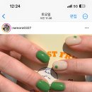 인사이드아웃2 💚까칠이💚초록 네일💚여름 네잏