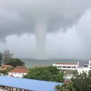 페낭에서 발생된 워터스팟(Waterspout) 이미지