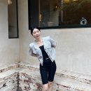 A.T CORNER 앳코너 브이넥 버튼 여름 린넨 크롭 자켓 그레이 후기