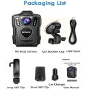 BOBLOV M5 액션캠 1440P 캠코더 바디 카메라 64 기가 바이트 경찰 바디 카메라 미니카메라 4200MAH 배터리 DV 레코더 이미지