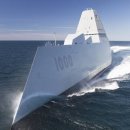 등장 순간 ”지도에서 나라를 사라지게 만든다는” 현존 최강 줌왈트급 구축함 이미지