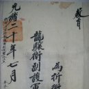 공명교지, 공명첩(空名帖) 절충장군 행용양위부호군자 (1894년) 이미지