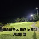 캐슬파인CC 야간 노캐디 라운딩 후기(가성비 골프장 추천)