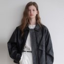 JK 바디박스 | 르나브 Les 사이드 레더 봄버 블루종 (black) | 데님 팬츠에 툭 걸쳐도 간절기 비율 살기 쉬운 레더...