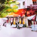 수채화 그리기 이미지