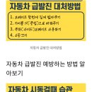 자동차 급발진 위험방지 방법. 이미지