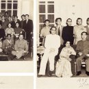저우언라이 주은래 (周来來, 1898~1976), 허룽(18龍, 1896~1969) 동남아 5개국 방문 중 인도 지인들과 찍은사인 사진 이미지