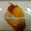 scallop &amp; peaches with grapefruits chutney 이미지