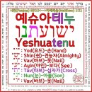 히브리어 스트롱번호 3444번 “예슈아테누(ישועתנו)Yeshuatenu”에 계시된 예슈아(ישוע)Yeshua님의 거룩하신 이름과 거룩하신 희생의 진리 이미지