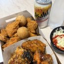 자담치킨석적점 | 자담치킨 맵쏘이킥 반, 후라이드 반 먹어본 후기