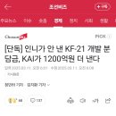 [단독] 인니가 안 낸 KF-21 개발 분담금, KAI가 1200억원 더 낸다 이미지