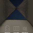 그늘막111 | 편리하고 휴대와 보관이 좋고 UV코팅 원단으로 된 로티캠프 컴포트 캠핑 그늘막 돔 원터치 텐트 COM4 탄