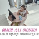 슈니베베 | 29개월아기 에시앙 슈니하이체어 너무 좋아해서 큰일이네