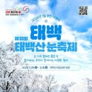 2026 강원 방문의 해’ 1월 추천 여행지 태백시 선정 이미지